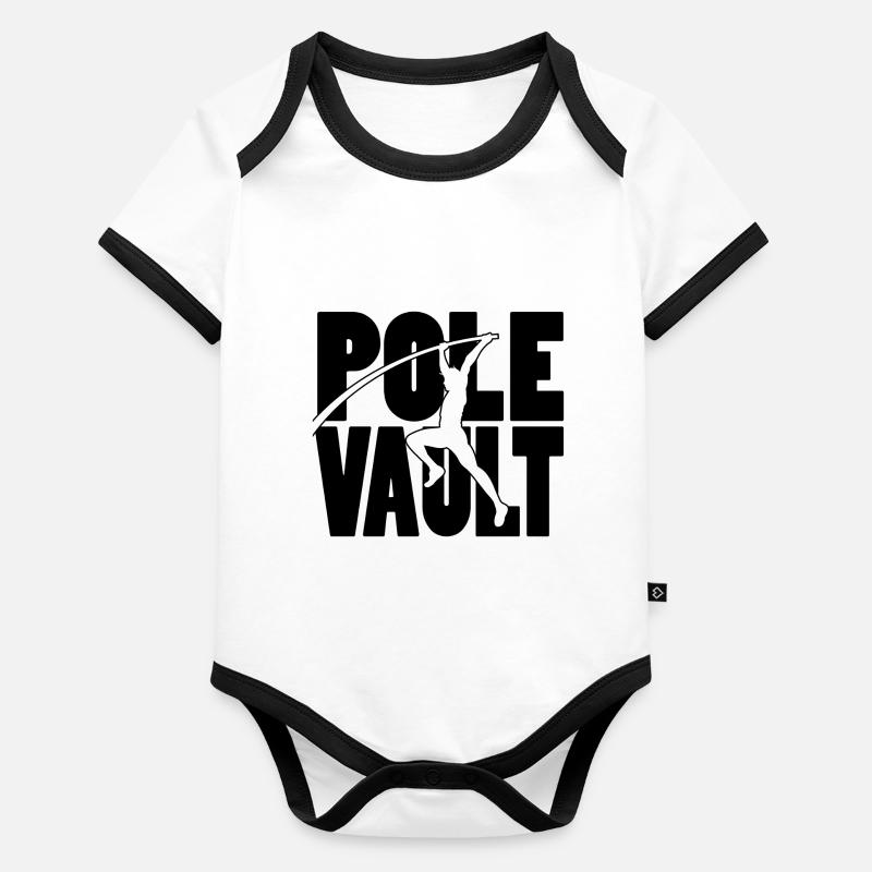Pole Vault Organic Baby Contrasting Bodysuit