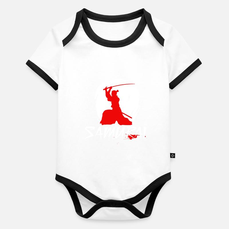 Samurai Sword Swing Baby Bio-Kurzarm-Kontrastbody