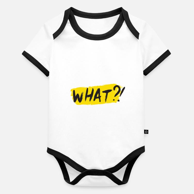 What Body Bébé bio contrasté manches courtes