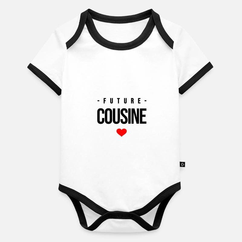 FUTURE COUSINE Body Bébé bio contrasté manches courtes