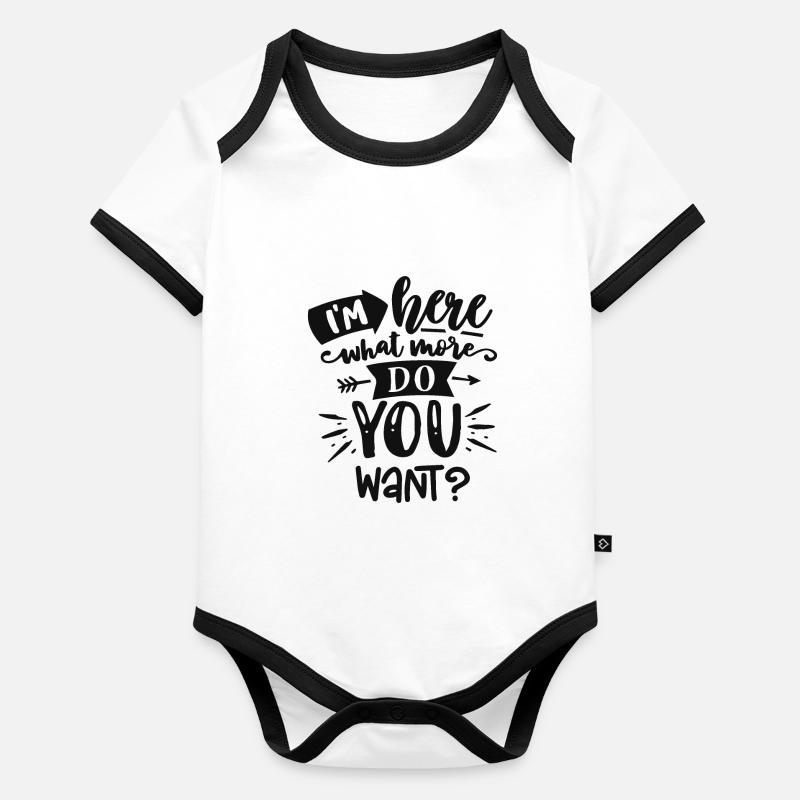 Antisocial - Quoi de plus? - pos Body Bébé bio contrasté manches courtes