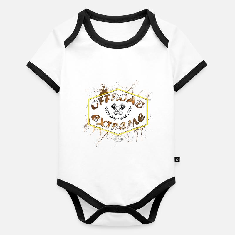 Manivelles OFFROAD EXTREME Body Bébé bio contrasté manches courtes