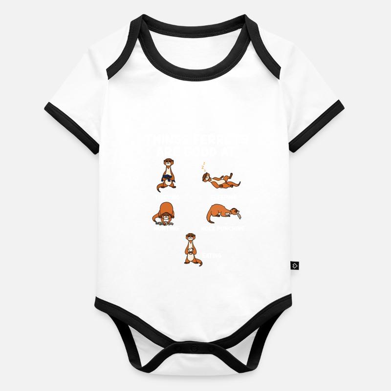 Ferret Organic Baby Contrasting Bodysuit