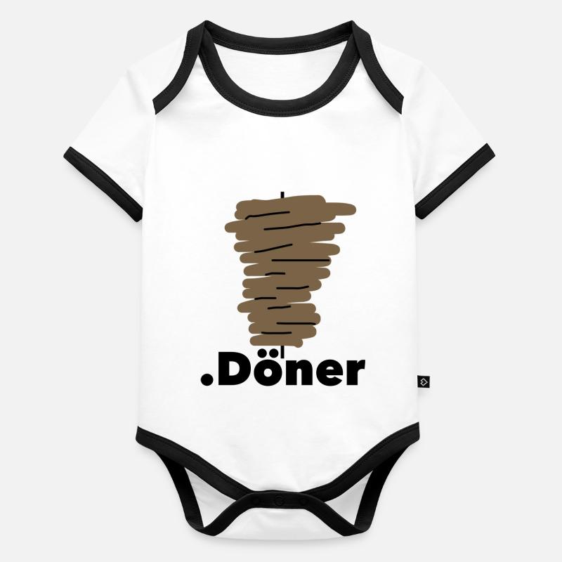 Döner Domain Baby Bio-Kurzarm-Kontrastbody