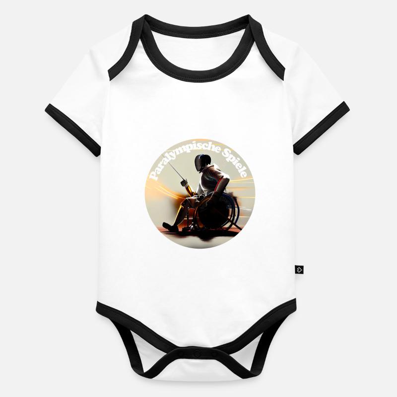 Games take place every four years Organic Baby Contrasting Bodysuit