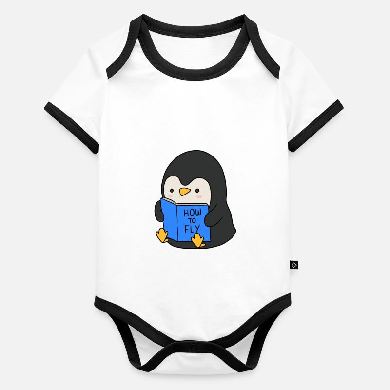 How to fly Organic Baby Contrasting Bodysuit