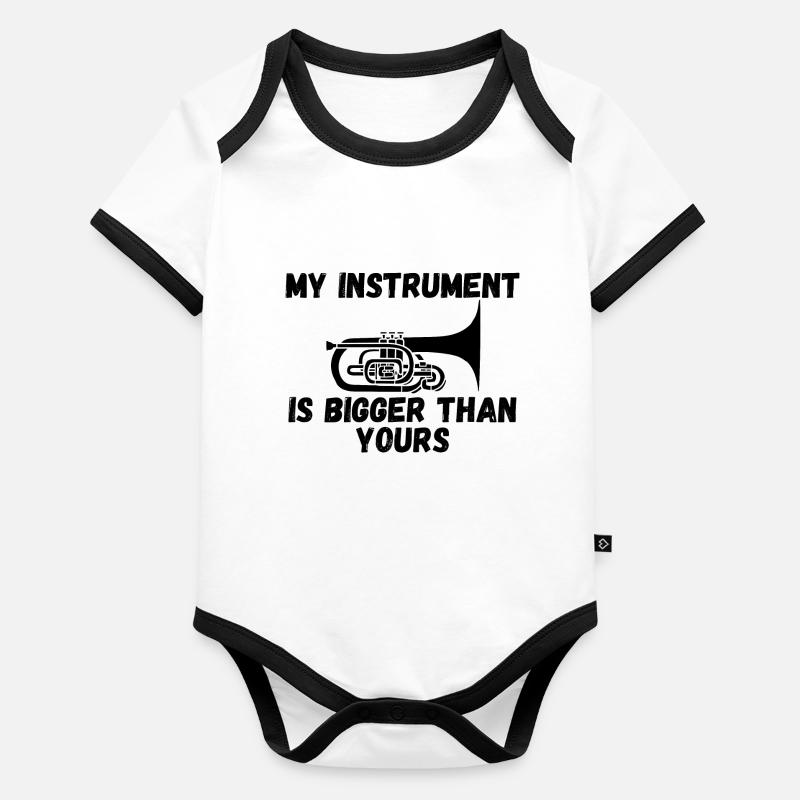 Marching Band Mellophone Musician Baby Bio-Kurzarm-Kontrastbody