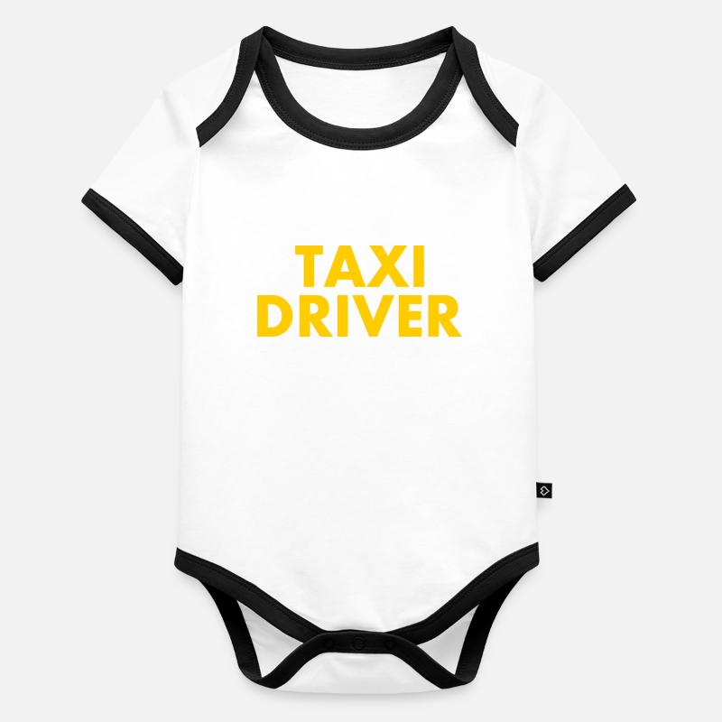 Taxi driver Body Bébé bio contrasté manches courtes