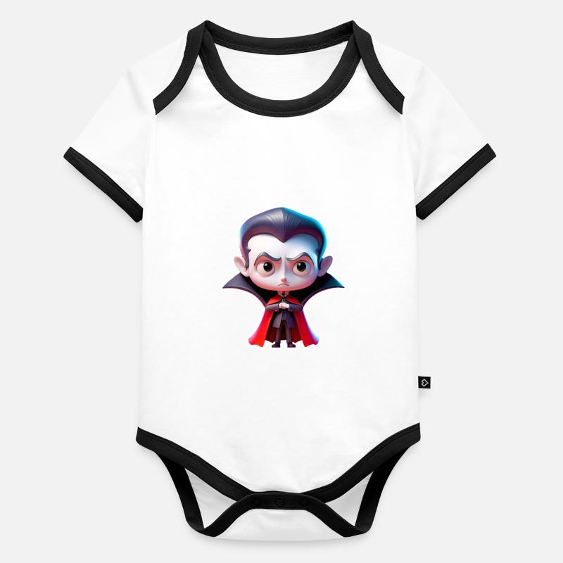 Little Vampire Baby Bio-Kurzarm-Kontrastbody