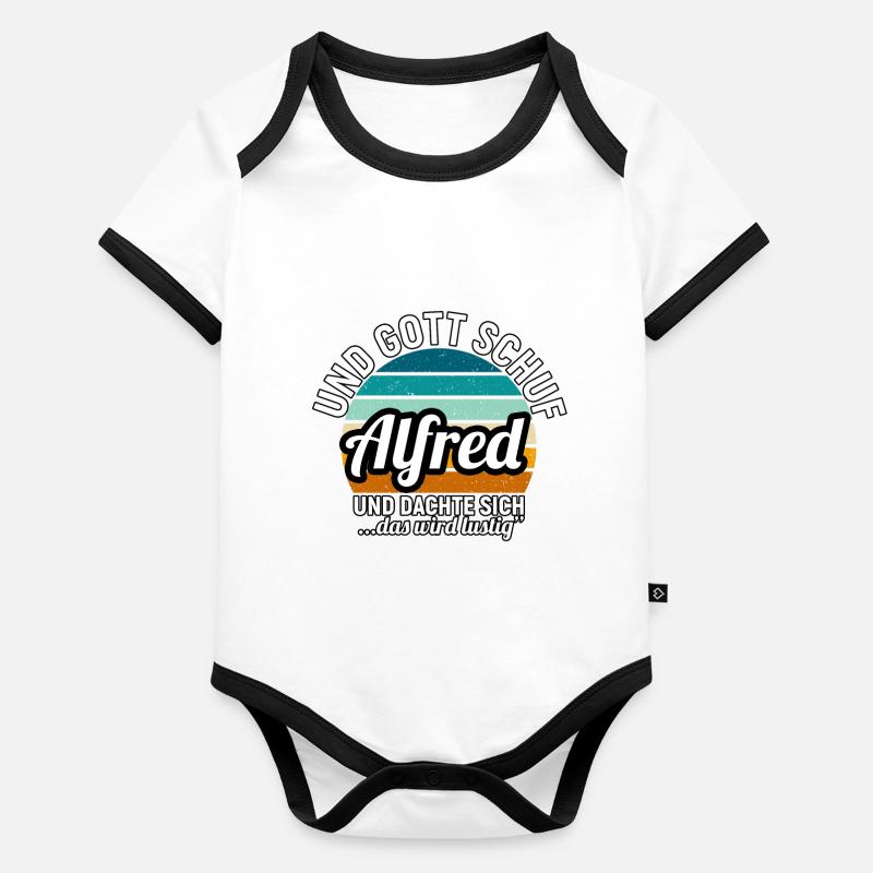 Andre Baby Bio-Kurzarm-Kontrastbody