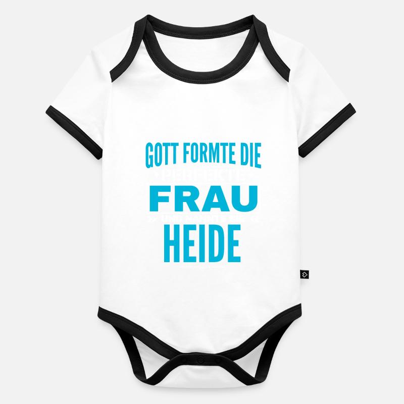Heide Name Design Organic Baby Contrasting Bodysuit