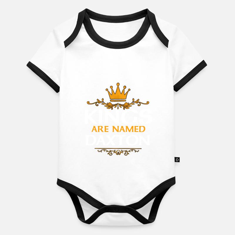 Daxton (en anglais seulement) Body Bébé bio contrasté manches courtes