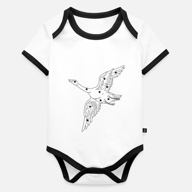Constellation Body Bébé bio contrasté manches courtes