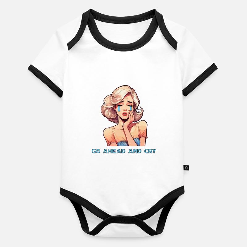 Heul doch Baby Bio-Kurzarm-Kontrastbody