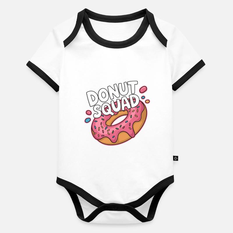 Donut Squad Donuts Doughnut Baby Bio-Kurzarm-Kontrastbody