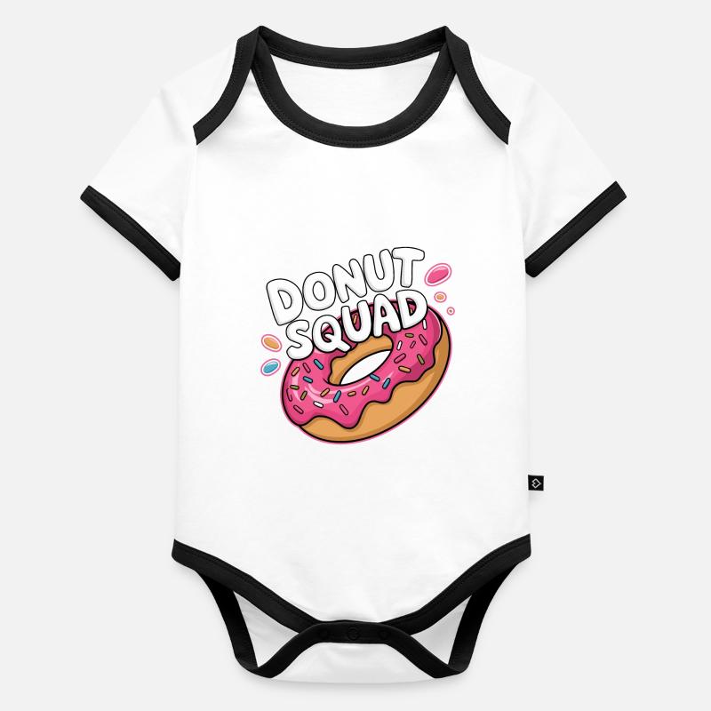 Donut Squad Donuts Doughnut Baby Bio-Kurzarm-Kontrastbody