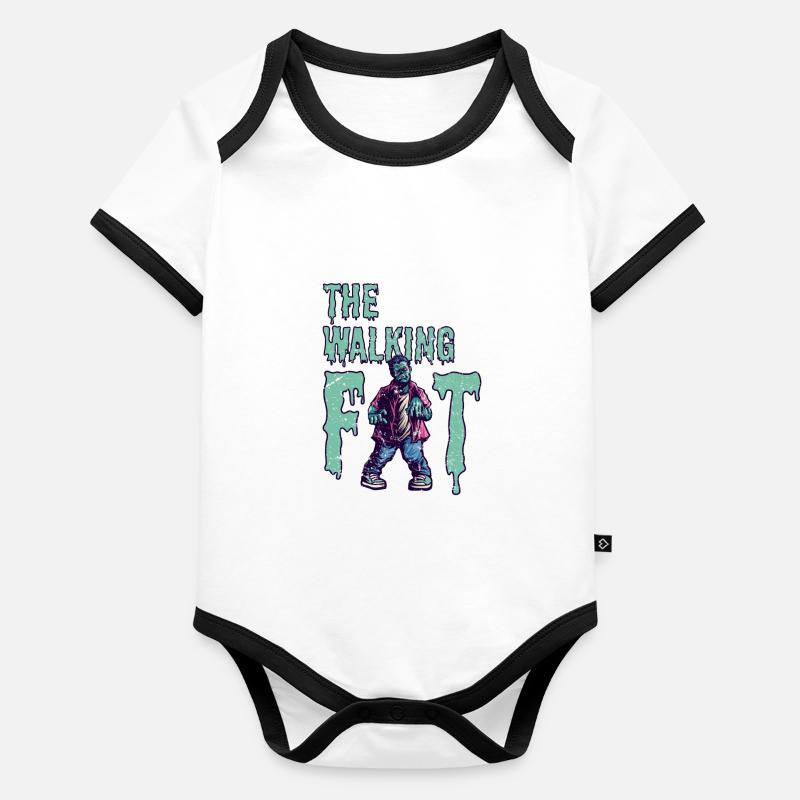 Dicker Zombie Baby Bio-Kurzarm-Kontrastbody