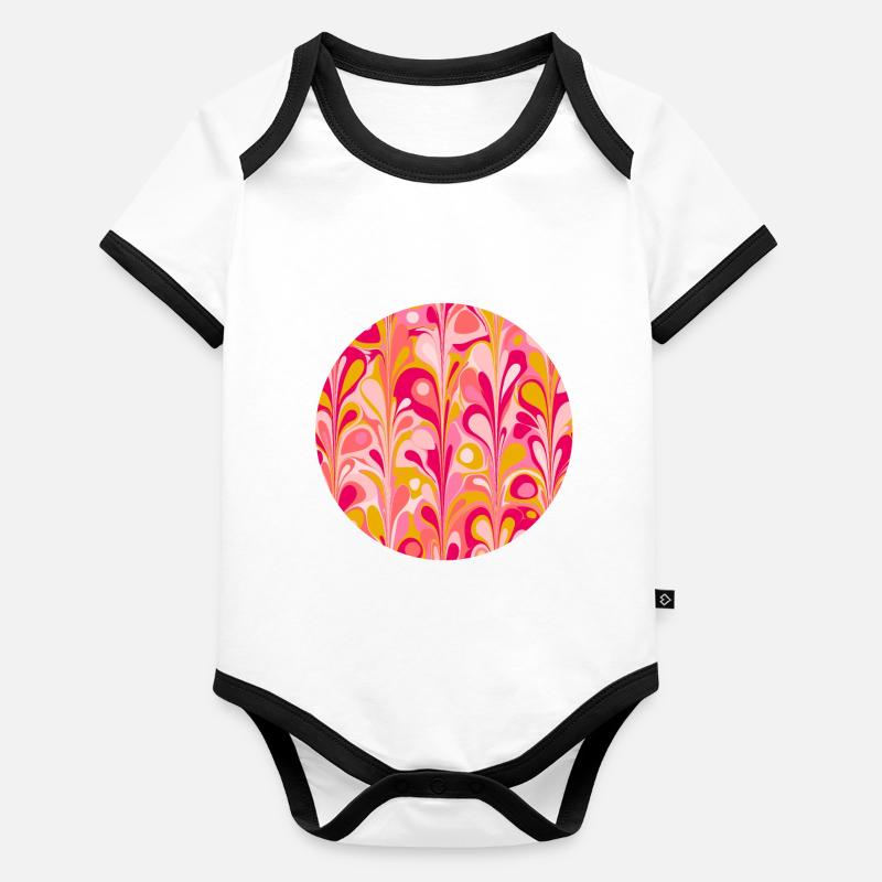 Retro Celebration Organic Baby Contrasting Bodysuit