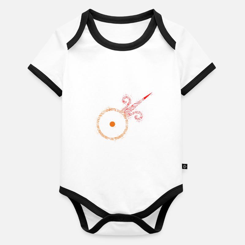 Or Alchimie Body Bébé bio contrasté manches courtes