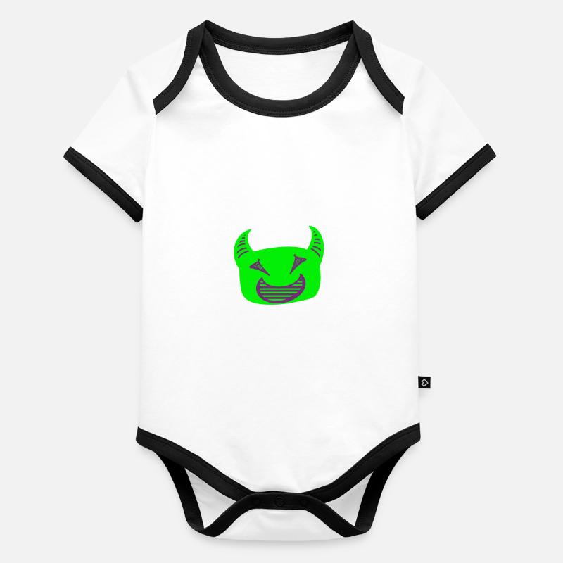 Green devil Organic Baby Contrasting Bodysuit