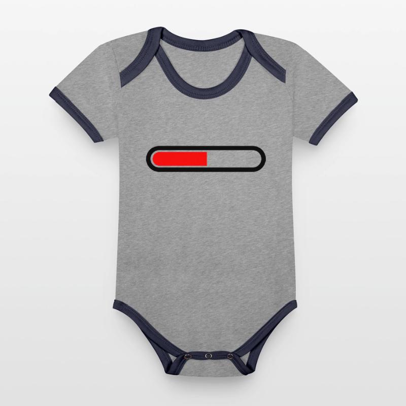 Loading bar vector loaded Loading Design 004 Organic Baby Contrasting Bodysuit