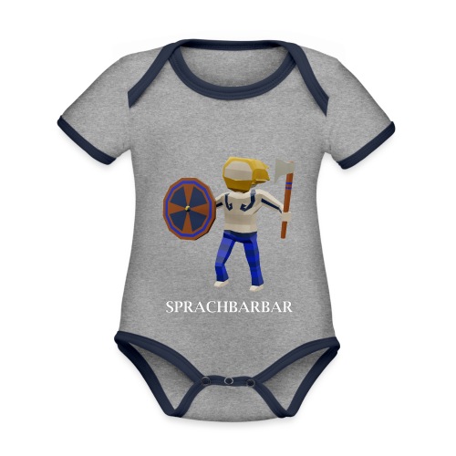 Language Barbarian (German) - Organic Baby Contrasting Bodysuit