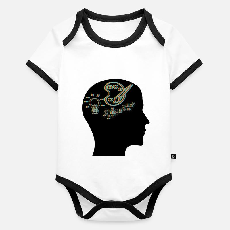 Fusion Créative - Art - ApriNoeScor Body Bébé bio contrasté manches courtes