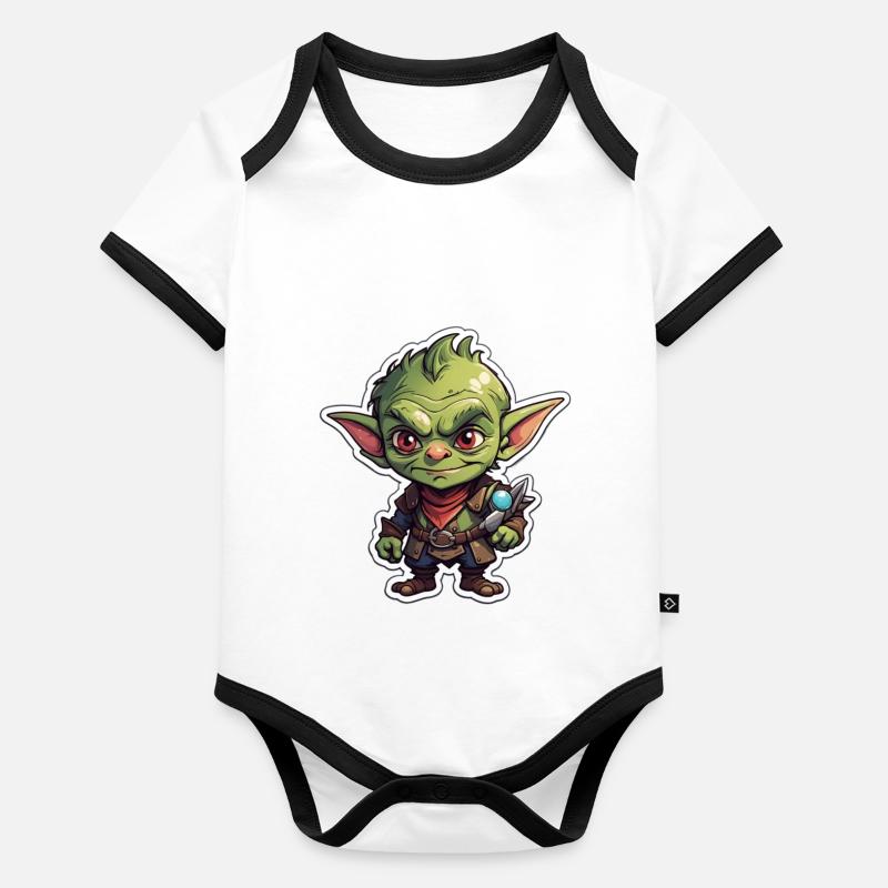 Dungeons Troll Baby Bio-Kurzarm-Kontrastbody