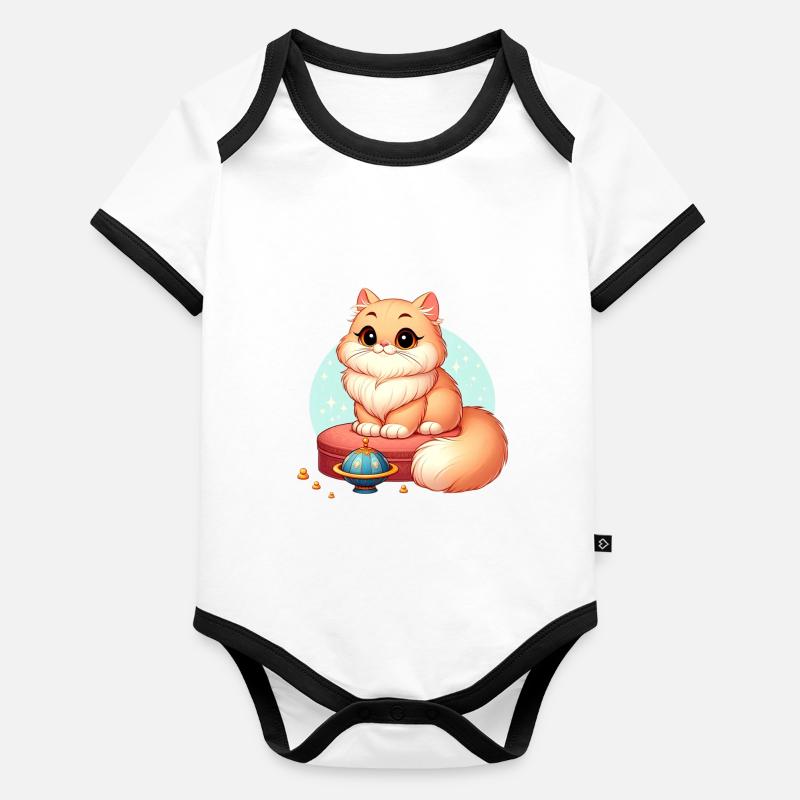 Persisch Baby Bio-Kurzarm-Kontrastbody