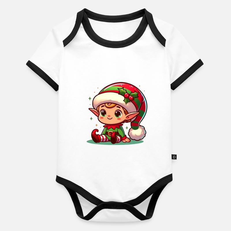 Elf 3 Organic Baby Contrasting Bodysuit