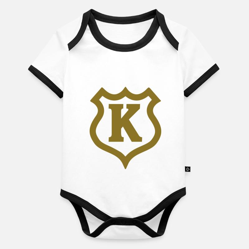 k_shield Body Bébé bio contrasté manches courtes