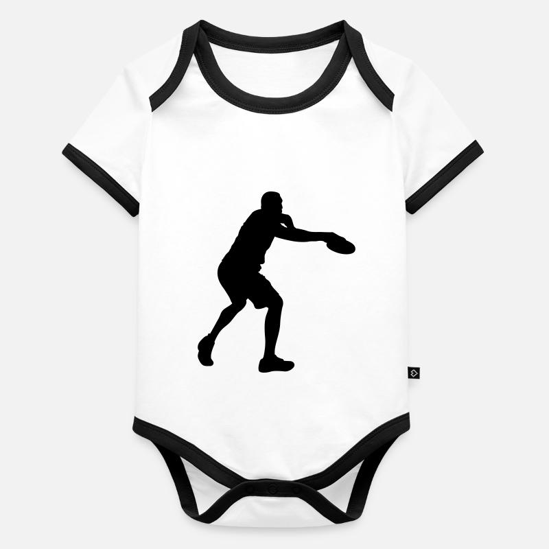 discgolf Body Bébé bio contrasté manches courtes