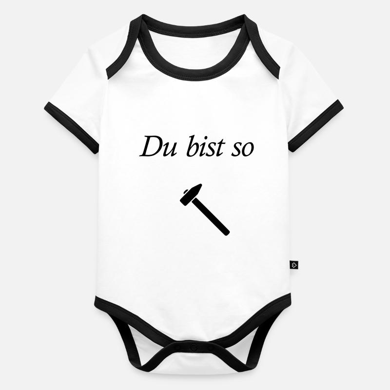 marteau Body Bébé bio contrasté manches courtes
