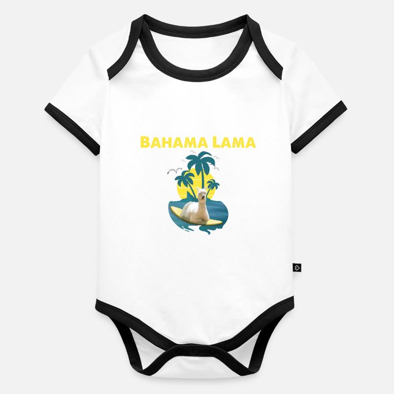Bahama Lama Organic Baby Contrasting Bodysuit