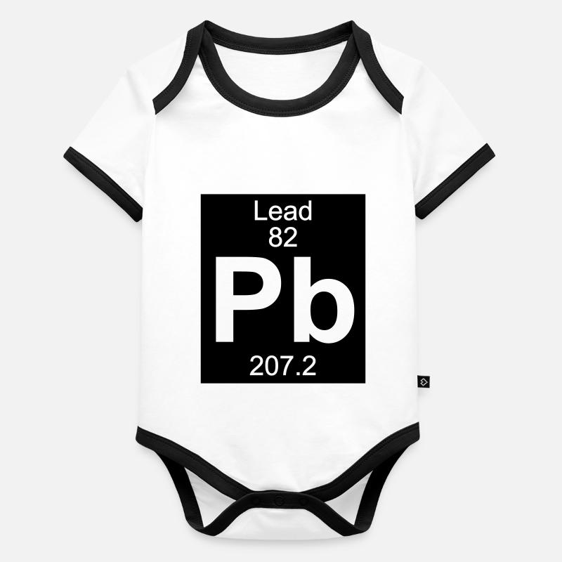 Lead (Pb) (element 82) Organic Baby Contrasting Bodysuit