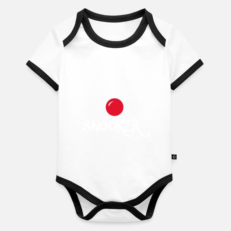 Billiards Snooker Pool Organic Baby Contrasting Bodysuit