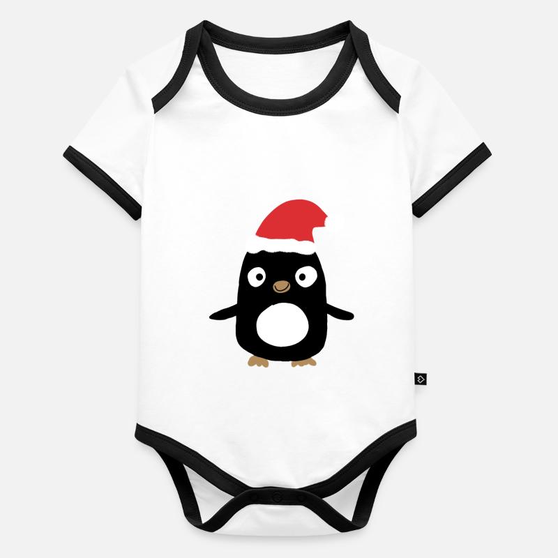 Penguin Friend Organic Baby Contrasting Bodysuit