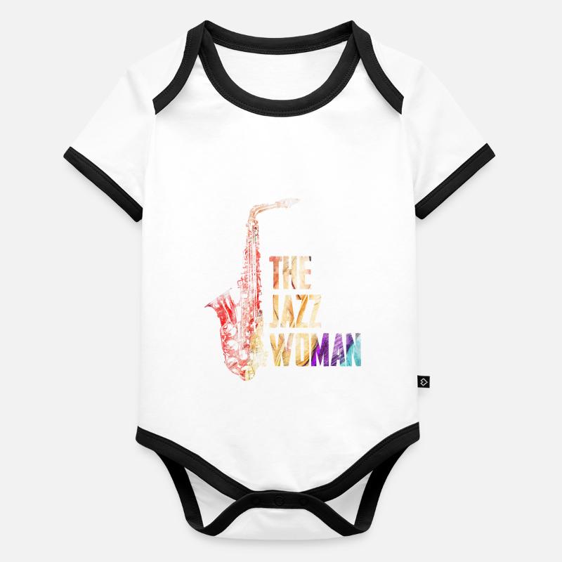 Femme de jazz Body Bébé bio contrasté manches courtes