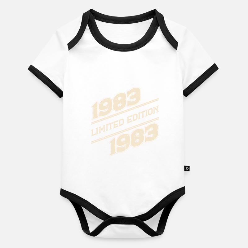 BC 1983 Édition limitée Body Bébé bio contrasté manches courtes
