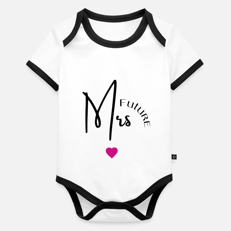 Future mrs Body Bébé bio contrasté manches courtes