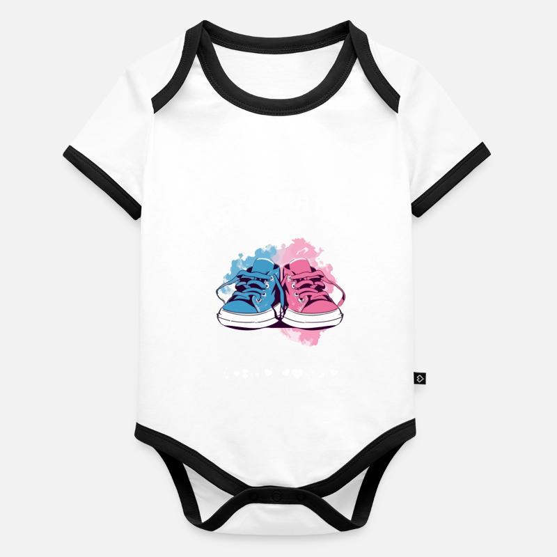 Bébé en formation Body Bébé bio contrasté manches courtes