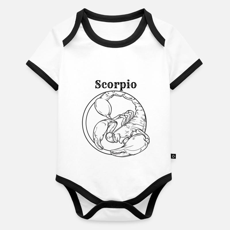 Scorpio Organic Baby Contrasting Bodysuit