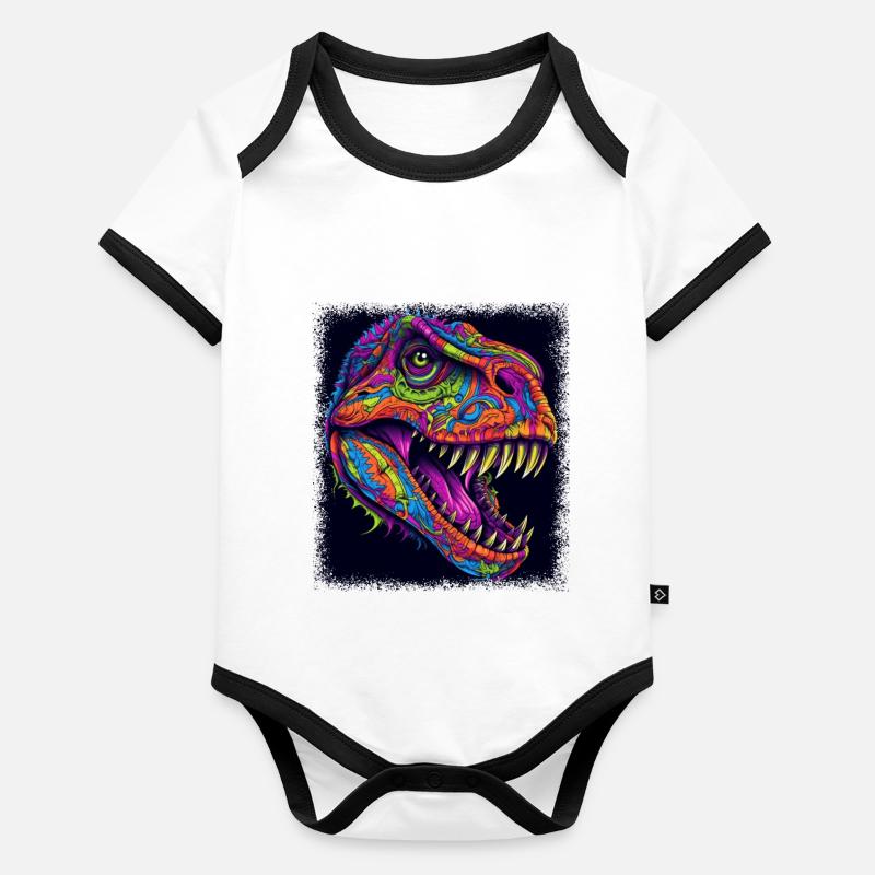statement agriculture Baby Bio-Kurzarm-Kontrastbody