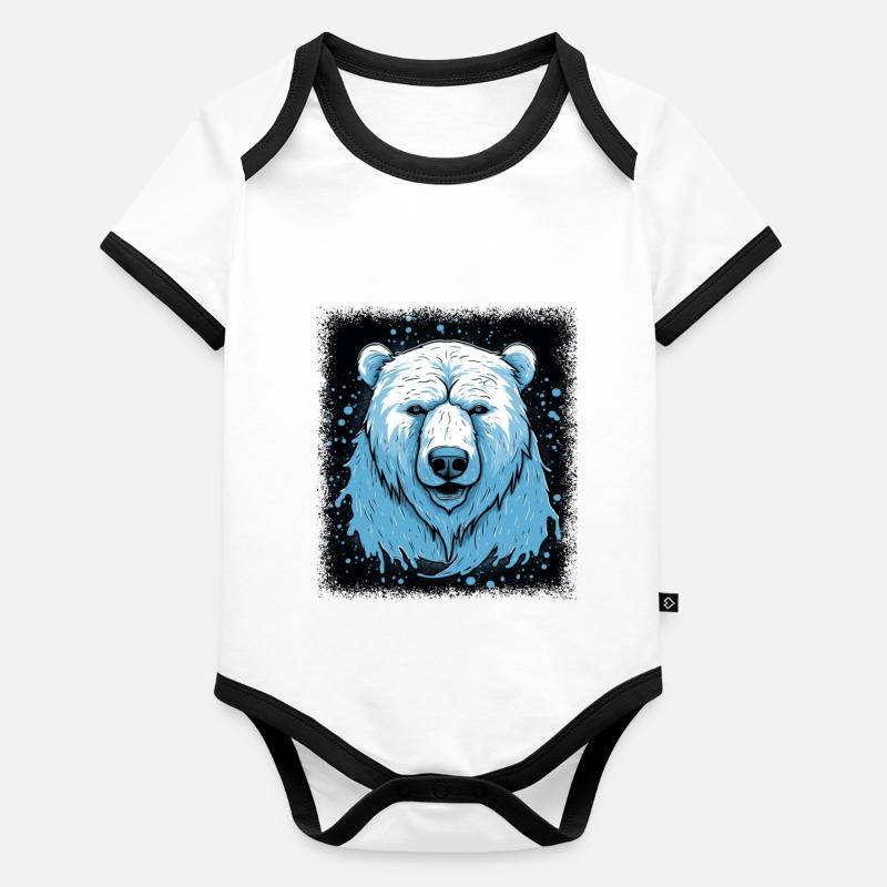 fun gift gift idea brutality bookish humor backer Organic Baby Contrasting Bodysuit