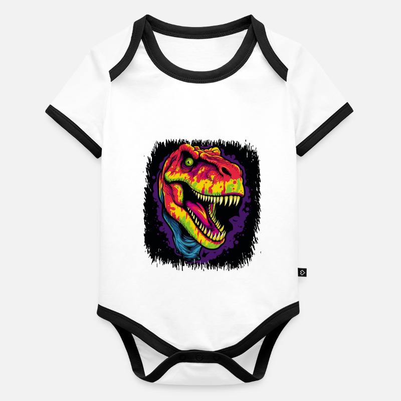 Peace Movement Bday Bird Funny Fun Green Organic Baby Contrasting Bodysuit