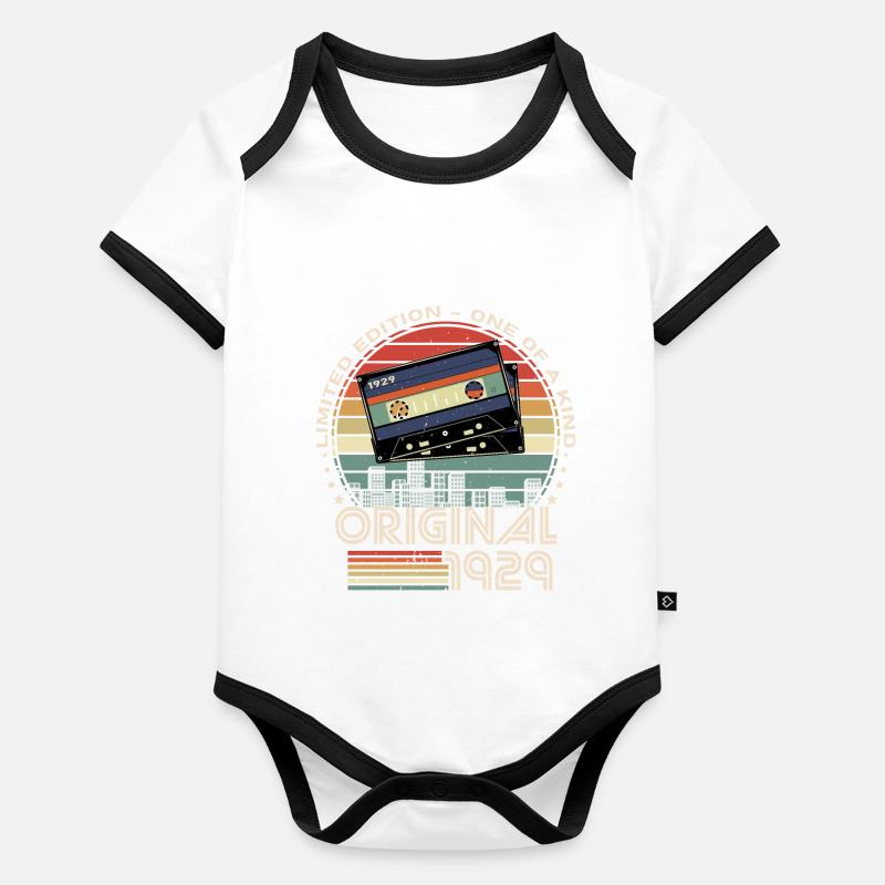 édition limitée 1929 95e anniversaire Body Bébé bio contrasté manches courtes