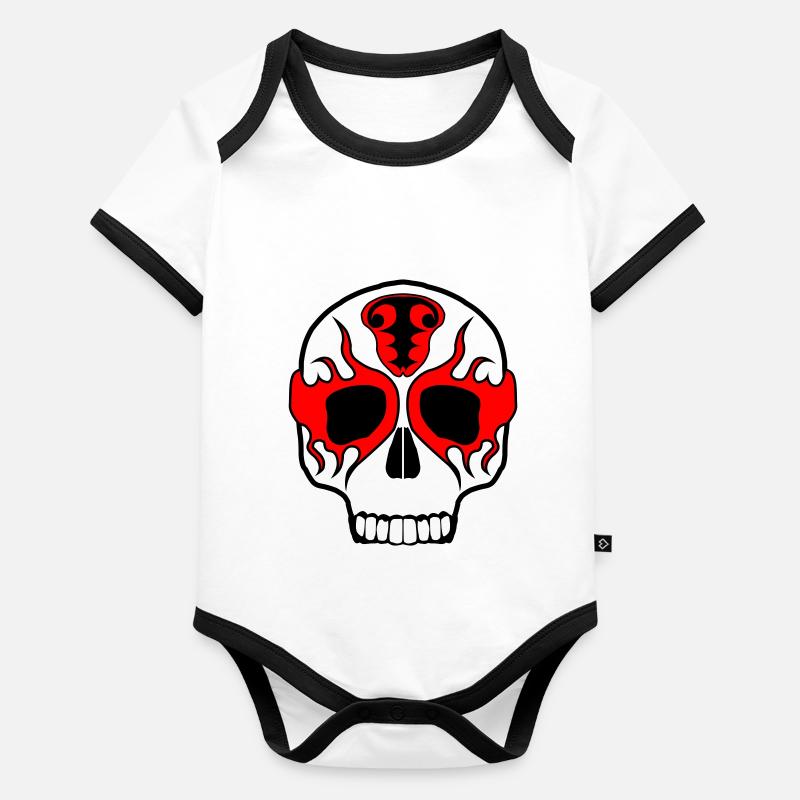 Lucha Libre Baby Bio-Kurzarm-Kontrastbody