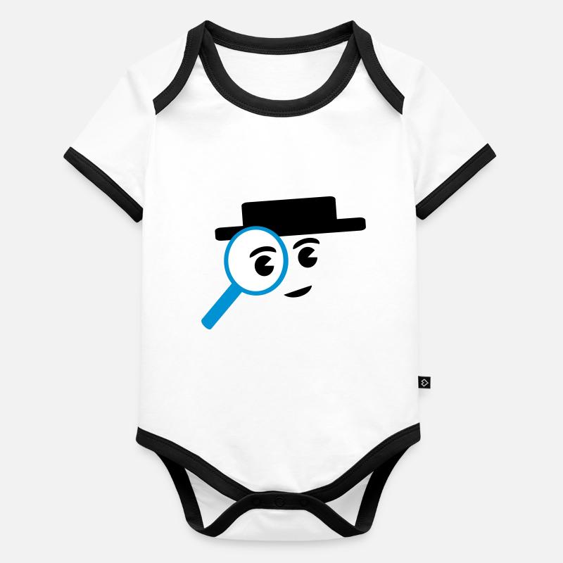 investigate Body Bébé bio contrasté manches courtes