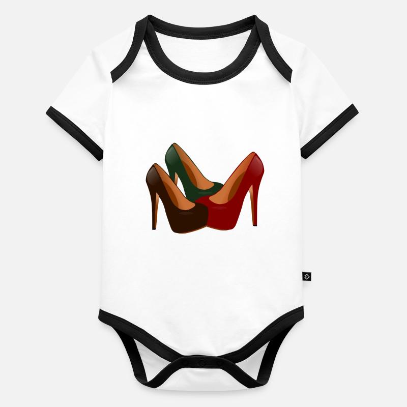chaussures highheels schoes flipflops boots bottes24 Body Bébé bio contrasté manches courtes