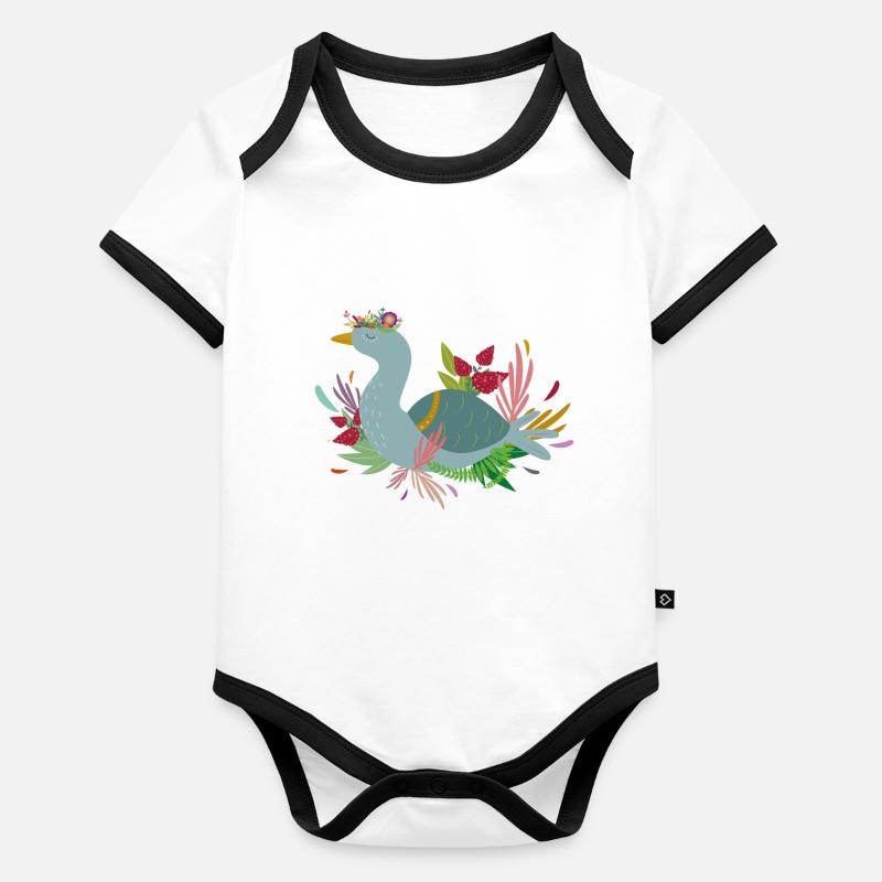 Pretty goose Organic Baby Contrasting Bodysuit